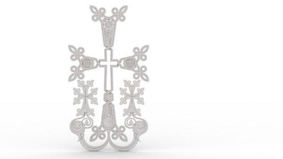 armenio infinito cruzar cruz armenia Iglesia Arte esculturas 3d print model - Mito3D