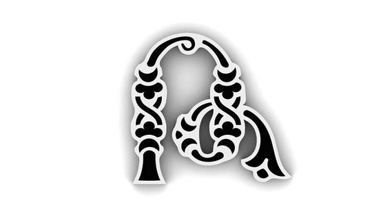 armeno lettere design arte gioielleria stampabile argento oro alfabeto platino pendente ciondoli 3d print model - Mito3D