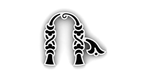 arménien lettres conception art bijoux imprimable argent or alphabet platine pendentif pendentifs 3d print model - Mito3D