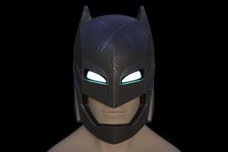 armored batman helmet superhero dc bvs hobby diy 3d print model - Mito3D
