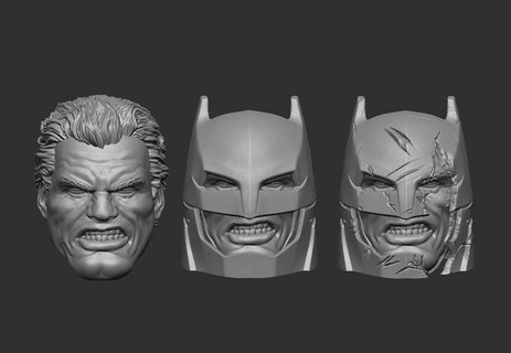 old armored batman toy toys games character printable figure game 3dprint 3d print model - Mito3D