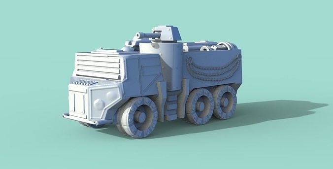 blindado coche vehiculo 28mm juego arma pistola guerra camión juegos juguetes 3D print model - Mito3D
