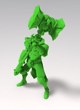 blindado hombres lowpoly fantasía cuerpo escuela politécnica unidad caballero juegos juguetes 3d print model - Mito3D
