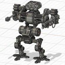 zırhlı robot mecha goliath mekanik savaş oyunu 28mm 3dprint bilimkurgu makine bilim fi fütüristik parçalı alev makinesi füze bölmesi makineli tüfek mafsallı gelecek tabanca yazdırılabilir oyunlar oyuncaklar yazı tahtası 3d print model - Mito3D