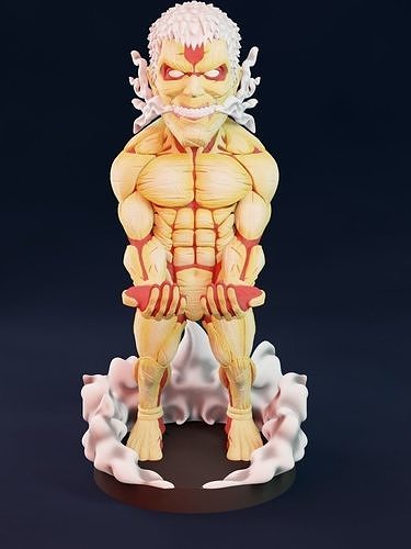 armored titan attack on joystick holder attackontitan game nerd playstation ps1 xbox xboxone games toys accessories 3D print model - Mito3D