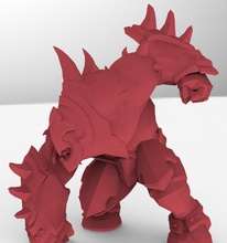 blindado poli guerreiro pobre armaduras guerra jogos brinquedo estátua arte esculturas 3d print model - Mito3D