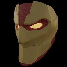 blindado titán máscara 3d imprimible modelo músculo aot ataque titan anime preciso winter2022 s4 armadura cosplay shonen stl bricolaje diy pasatiempo 3d print model - Mito3D