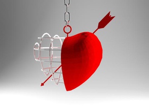 flèche cœur bijoux ménage d'autres la saint-valentin de l'impression pendentifs 3d print model - Mito3D