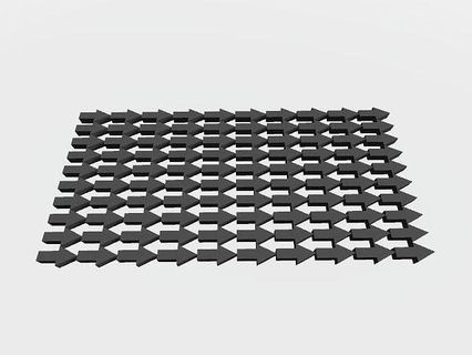 Pfeile eingebettet 2 Richtungen Muster grübelt Ornament Texturen Verschiedenes Kunst geometrisch 3d print model - Mito3D