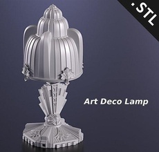 art deco lamp 3d printing cnc architecture ornament decorative house lighting 3d print model - Mito3D