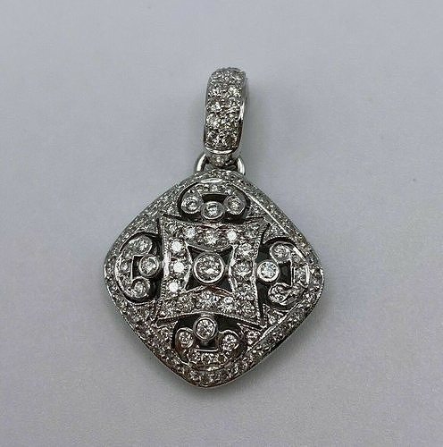 art deco silver retro printable platinum antique engagem diamond ring brilliant jewelry sterling engagement pendent earring fashion beauty glamor gem pendants 3D print model - Mito3D