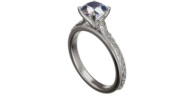 art nouveau ring jewelry artnouveau deco jewelery glamor modern rings 3d print model - Mito3D