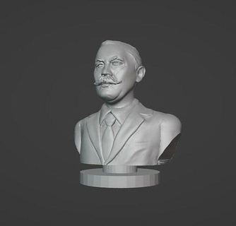 Arthur Conan Doyle Senhor arthur conan doyle Sherlock Sherlockholmes Holmes Watson drwatson escritor romancista arte esculturas 3d print model - Mito3D