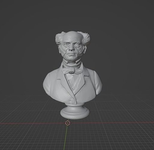 Arturo schopenhauer filosofía filósofo alemán nietzche inglés marx Lenin kant immanuel Arte esculturas 3D print model - Mito3D