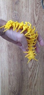 articulated centipede insect nature flexible animal art flexi games toys print place biology creature monster fantasy miniature parasite poison 3d print model - Mito3D