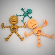 articolato chibi scheletro stampa in posto giocattolo carina articolando drago flessibile supporti fantasia mitico animale domestico cristalli cristallo arte sculture giochi giocattoli 3d print model - Mito3D