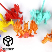 articolato drago formazione denti mostruoso incubo furioso draghi giocattolo grande gioco animale 3dtroop ragazzi giocare giochi giocattoli 3d print model - Mito3D