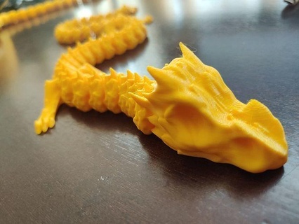 articulated dragon fantasy art creature games toys miniatures monster flexi flexible animal toy articulating flexy pet mythical printinplace chinese 3d print model - Mito3D