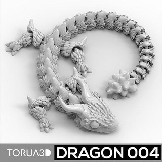articulated dragon 004 miniatures monster miniature dragons games game toys fantasy flexi 3d print model - Mito3D