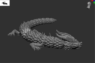 dell modell animale basilico basilik articolato anime serpente flessibile giocattolo fantasia giappone fan arte art gioco drago drake giochi giocattoli 3d print model - Mito3D