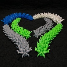 articulated flexy print in place sea slug printinplace seaslug nudibranch toy games toys 3d print model - Mito3D