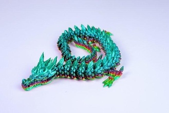 articolato brina drago dimenarsi animale domestico stampa in posto mito fantasia immaginario creatura magico bestia giochi giocattoli 3d print model - Mito3D