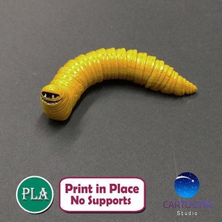 articulated murray worm games toys flexi flexible print articulating cute toy earthworm 3d print model - Mito3D