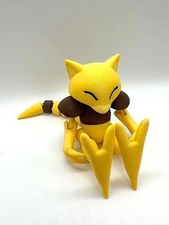 articulated pokemon abra art toy figurine toys flexi games 3d print model - Mito3D
