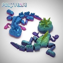 mafsallı yazdır in yer draco kertenkele eklemli oyuncak ejderha esnek destekler fantezi efsanevi şirin evcil hayvan kristaller kristal sanat heykeller oyunlar oyuncaklar 3d print model - Mito3D