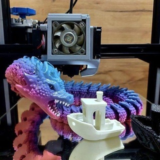 articulé mer serpent jormungandr flexi printinplace dragon mythologie créature bête Jeux jouets 3d print model - Mito3D