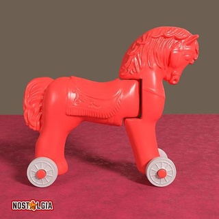 articulado vintage cavalo rodas brinquedo carro criança arte estatueta ussr soviético retro jogos brinquedos 3d print model - Mito3D