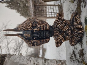 artefakt 18 hrgiger biyomekanik Antik scifiart Fantezi sanatı masa oyunu şaman fahişe kadın büstü heykeli Sanat heykeller 3d print model - Mito3D
