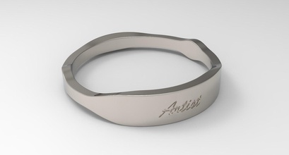 artista femmina squillare platino design moda nozze amore lusso pittura isolato dito gioielleria anelli 3d print model - Mito3D