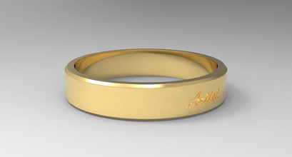 artista squillare oro splendente lusso design smaltato gioielleria elegante pittura dito moda anelli 3d print model - Mito3D