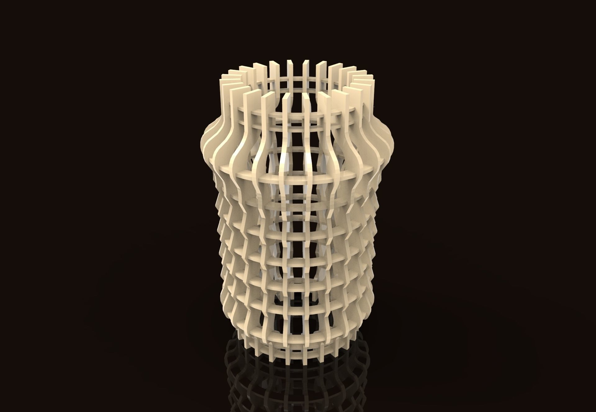 artistica lampada art paralume la luce di illuminazione candleshade arredamento casa il design voce 3d circolare modello geometrica matematica matematiche arte 3D print model - Mito3D