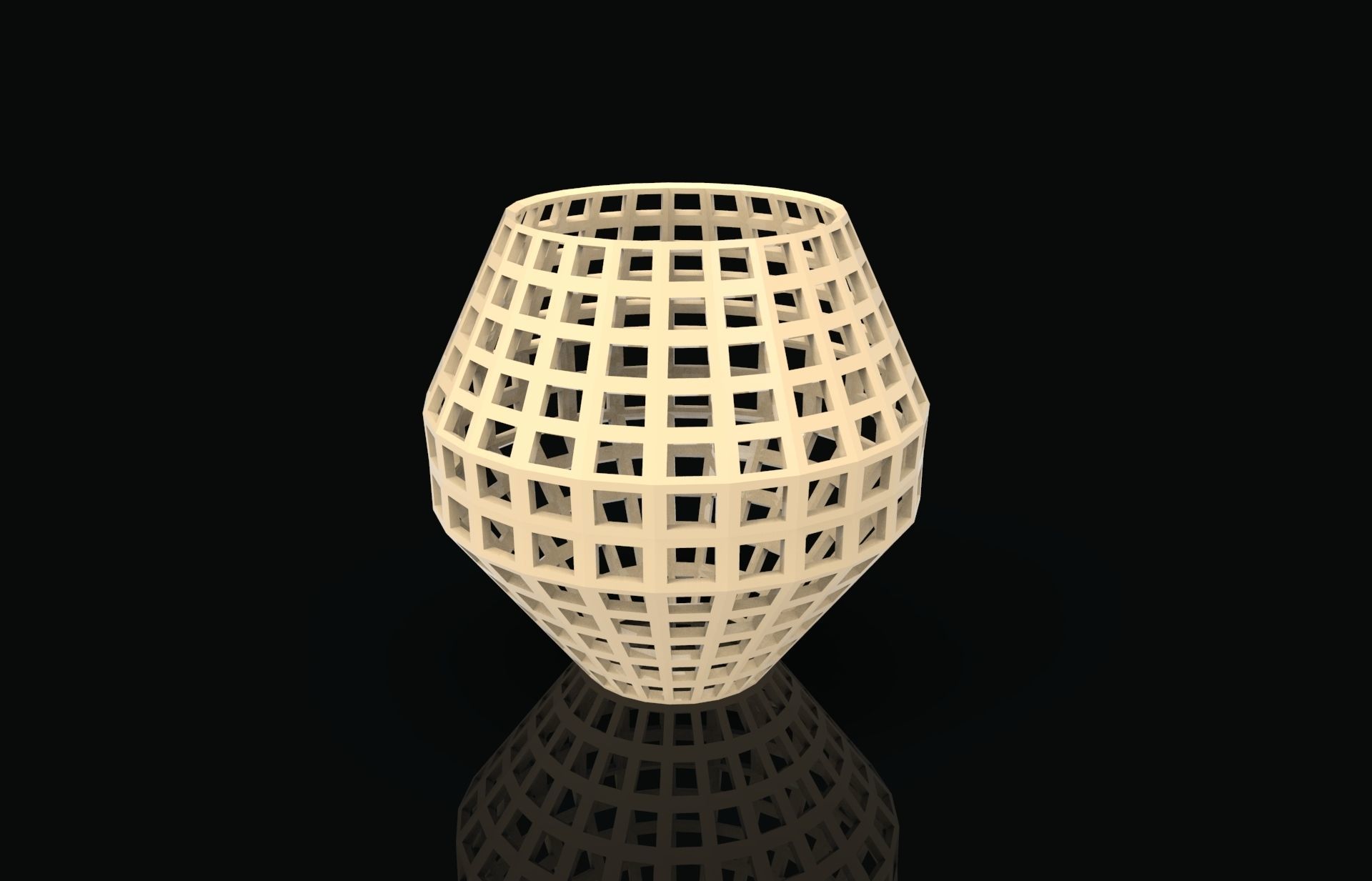 artistic lamp b art lampshade light lighting illumination candleshade 3d decor modern homedecor geometric suspension mathematical 3D print model - Mito3D