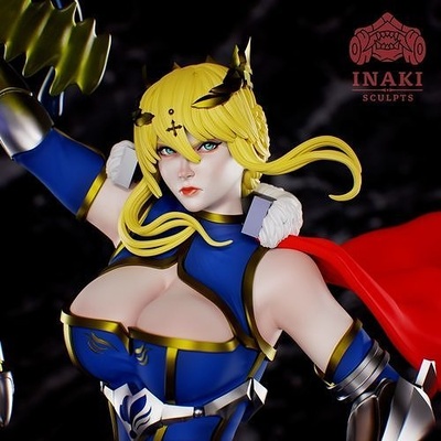 artoria lanciere destino go artorialancer fatego sciabola figura scultura anime fan art waifu arte sculture 3d print model - Mito3D