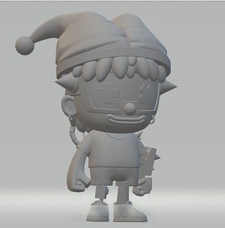 jouet d'art pitre miniature personnage Jeux jouets 3d print model - Mito3D