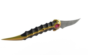 arya dagger catspaw 3d print gameofthrones game thrones stark weapon blade printable knife jewelry 3d print model - Mito3D