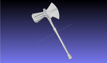 asgardian handle stormbreaker assembly marvel universe thor hammer axe battle weapon toy replica costume 3d printing fantasy superhero cosplay avengers games toys 3d print model - Mito3D