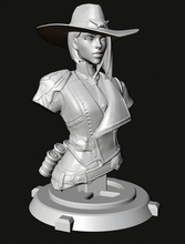 ashe bust - 3d model overwatch video game videogame figurine miniatures western ow games toys thorn 3d print model - Mito3D