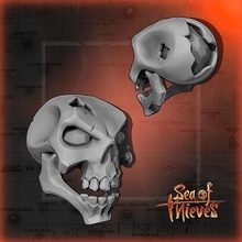 cinereo venti cranio osso testa orrore halloween denti umano corpo mare ladri seaftheies raro scheletro pirata giochi giocattoli seaofthievesskull signore delle ceneri 3d print model - Mito3D