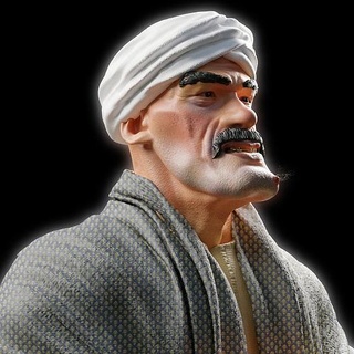 Ashraf personnage buste portrait homme art moustache doux alcabière visage 3dprinting corps sculpture Ramadan sculptures 3d print model - Mito3D