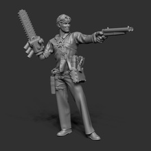 Ashton Campbell Kettensäge Ingenieur Asche Cowboy Evil Dead Necrononomicon Western Spiele Spielzeuge 3d print model - Mito3D