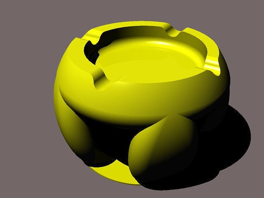 ashtray 3d printable home decor house 3d print model - Mito3D