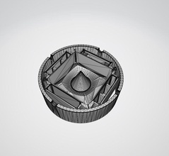 cendrier debowler marijuana cru mixte bol cannabis outil maison accessoires 3d print model - Mito3D