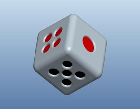 asian dice asiandice cube game playing asiangame art 3d print model - Mito3D