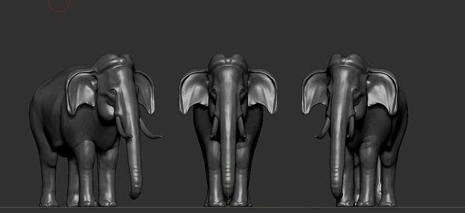 asian elephant guruvayur keshavan statue animal nature mammal wild creature savana character africa herbivore forest safari zoo african animals art sculptures 3D print model - Mito3D