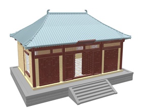 asian japan buildings set -stl files- games-toys wargaming wargame tabletop building ruin games toys game accessories 3d print model - Mito3D