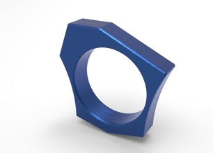 asimetric ringasimetric ring jewelry geometric printable desing cool nice rings 3d print model - Mito3D